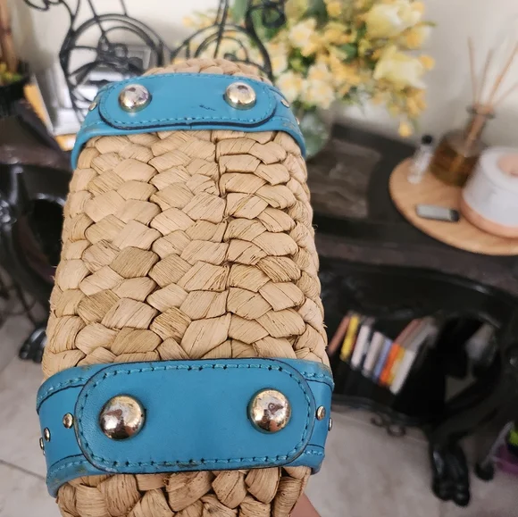 Michael Kors Santorini raffia and leather tote bag - Picture 5 of 9